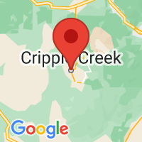 Map of Cripple Creek, CO US